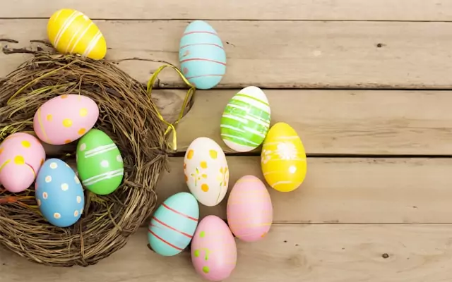Ostereier in Nest. Von Homo Studio auf Unsplash.